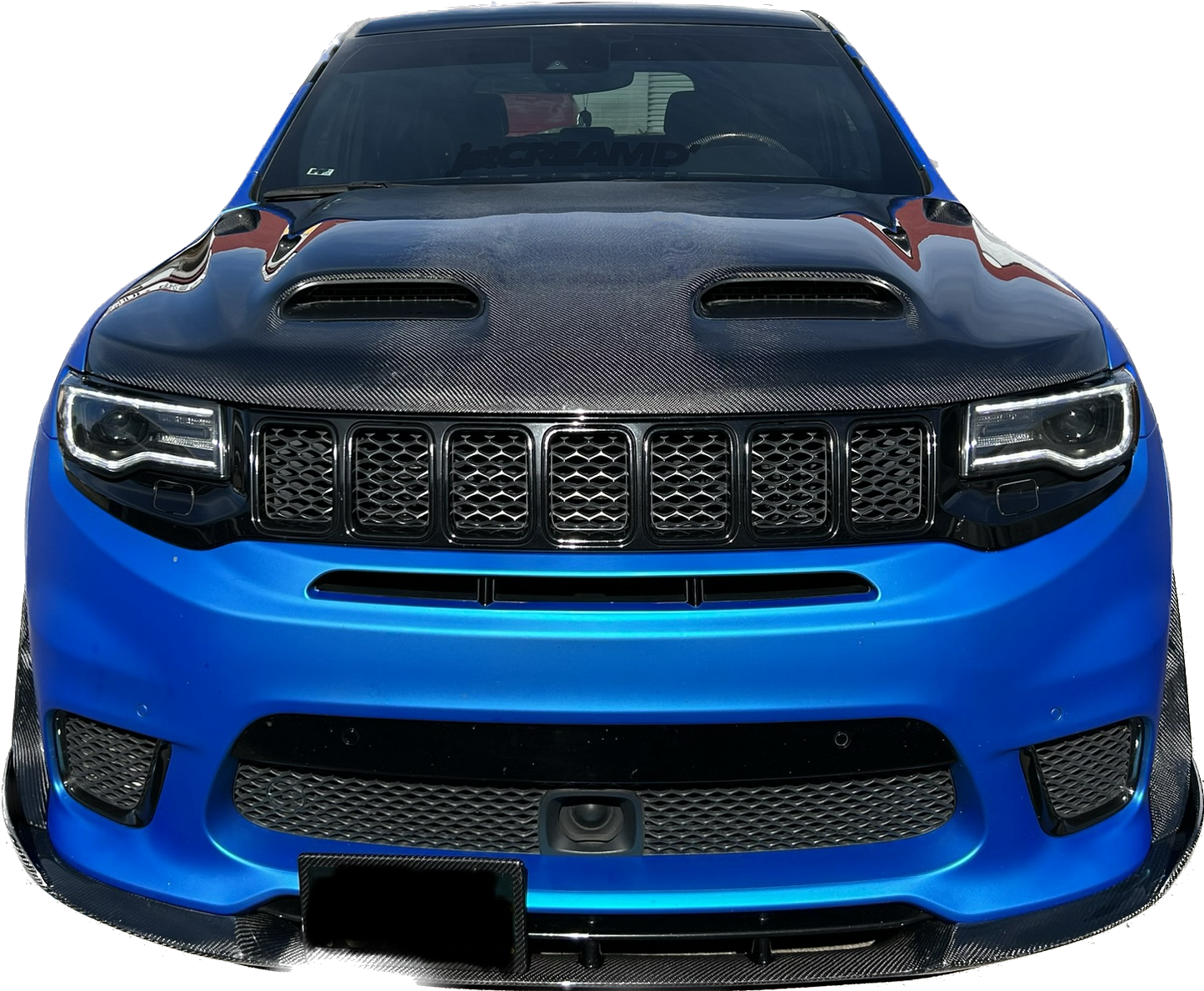 Redeye Hood Wk2 Jeep Grand Cherokee 2011-2022 Carbon Fiber Outer Piece With Carbon Fiber Inner Piece