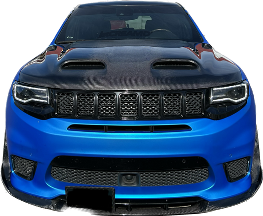 Redeye Hood Wk2 Jeep Grand Cherokee 2011-2022 Carbon Fiber Outer Piece With Carbon Fiber Inner Piece