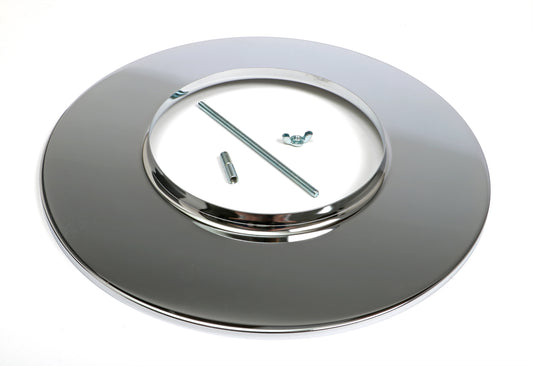 Trans-Dapt Performance Dominator Air Cleaner Base; 14 In. Diameter; 7-15/16 In. Neck- Chrome 2429