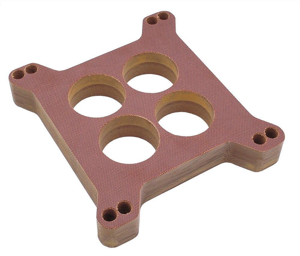 Trans-Dapt Performance 1 In. Holley/Afb 4Bbl Spacer - Ported- Canvas Phenolic Carburetor Spacer 2447