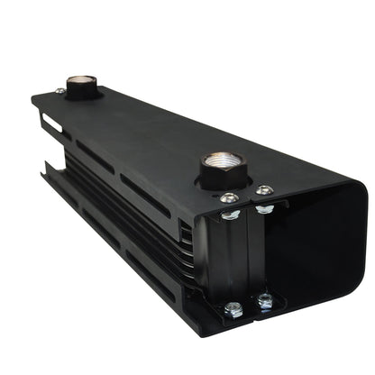 Derale 10 Row Stack Plate Scoop Cooler, -10AN 7/8"-14 O-ring 50100