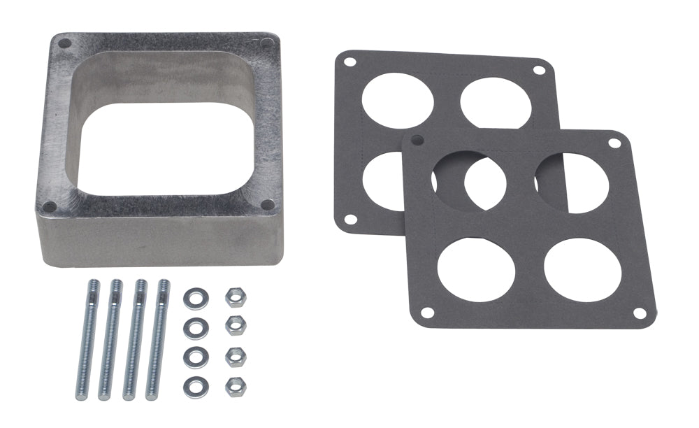 Trans-Dapt Performance 2 In. Tall Holley 4500 Dominator Spacer -Open- Cast Aluminum Carburetor Spacer 2469