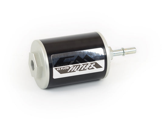 Canton 25-909 CM Fuel Filter 4 Inch EFI Inline 3/8 And 16mm Ports 1 Micron