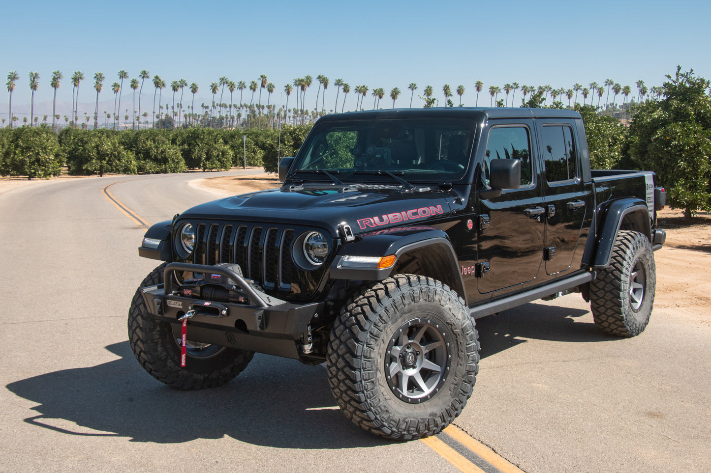 ICON Impact Series Offroad Armor 18-UP JEEP JL / 20-UP JT FRONT IMPACT BUMPER W/ SKID PLATE 25150