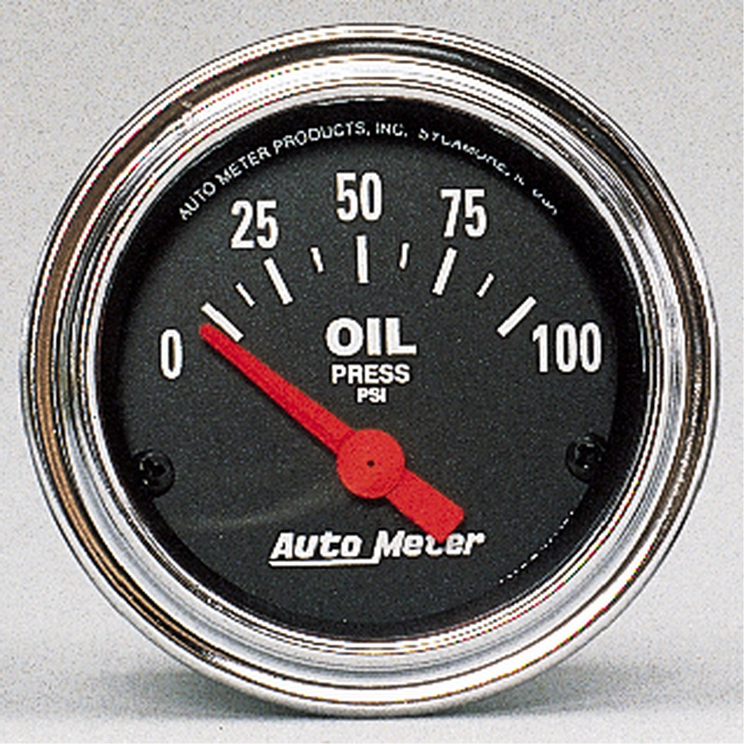 AutoMeter 2-1/16 in. OIL PRESSURE 0-100 PSI TRADITIONAL CHROME 2522