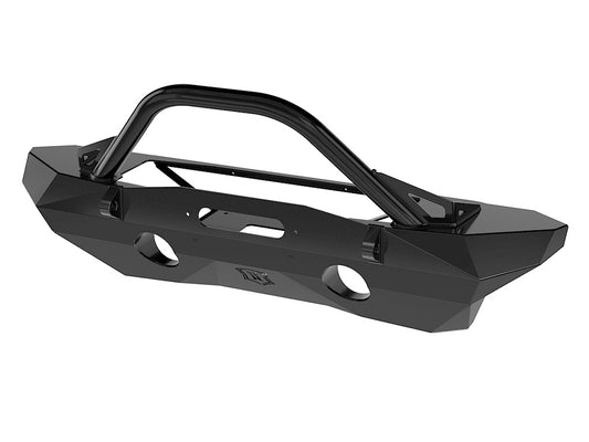 ICON Impact Series Offroad Armor 07-18 JK PRO SERIES MID WIDTH FRONT BUMPER REC WINCH MNT W/ BAR 25234