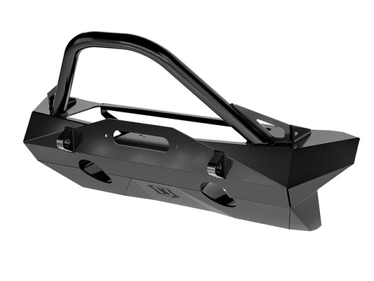 ICON Impact Series Offroad Armor 18-UP JEEP JL / 20-UP JT PRO RECESSED FRONT BUMPER W/ BAR & TABS 25244