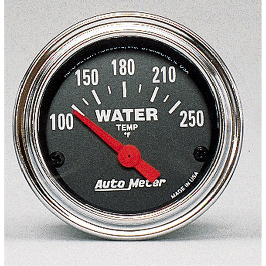 AutoMeter 2-1/16 in. WATER TEMPERATURE 100-250 Fahrenheit TRADITIONAL CHROME 2532