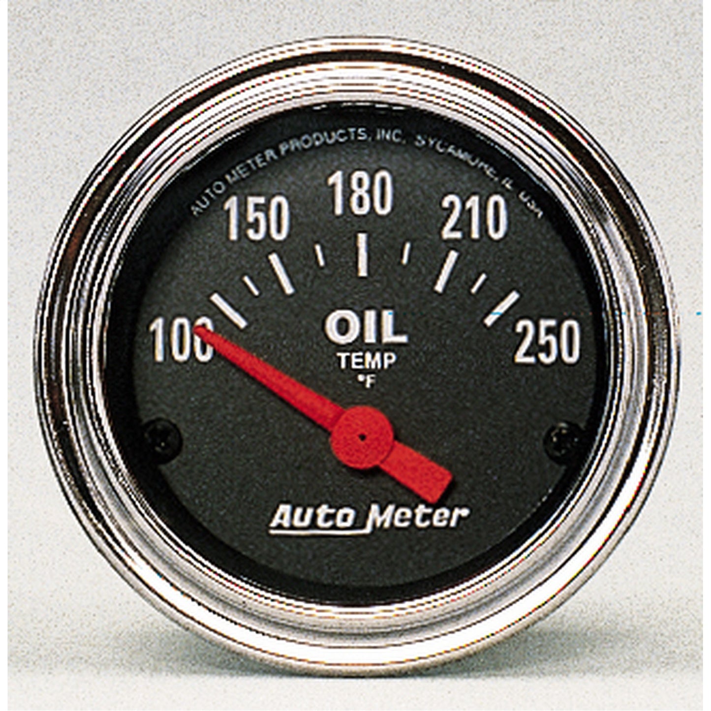 AutoMeter 2-1/16 in. OIL TEMPERATURE 100-250 Fahrenheit TRADITIONAL CHROME 2542