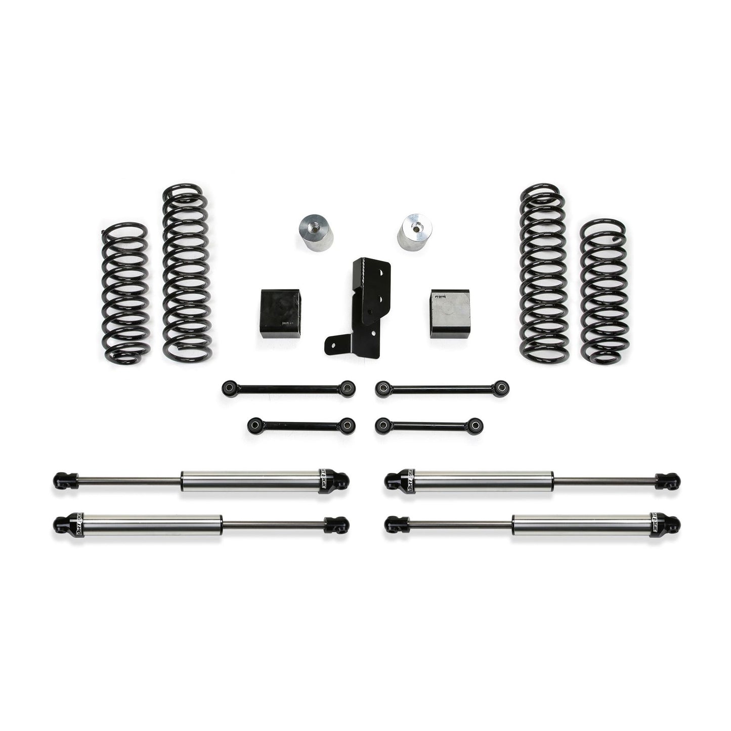 Fabtech 3" SPORT SYSTEM W/ DL SHKS 2018-22 JEEP JL 4-DOOR 4WD K4107DL