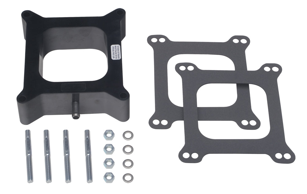 Trans-Dapt Performance 2 In. Holley 4Bbl Spacer With Pcv - Open- Plastic Phenolic Carburetor Spacer 2561