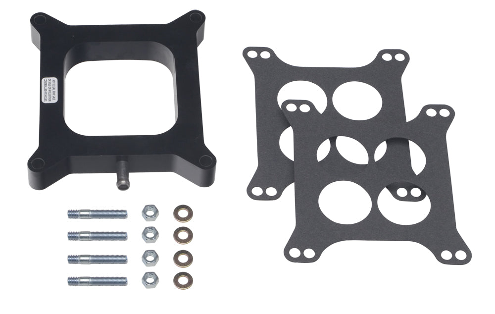 Trans-Dapt Performance 1 In. Holley 4Bbl Spacer With Pcv - Open- Plastic Phenolic Carburetor Spacer 2582