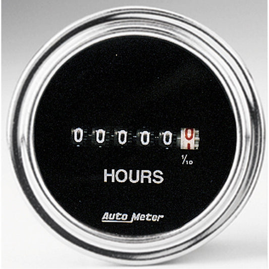 AutoMeter 2-1/16 in. HOURMETER TRADITIONAL CHROME 2587