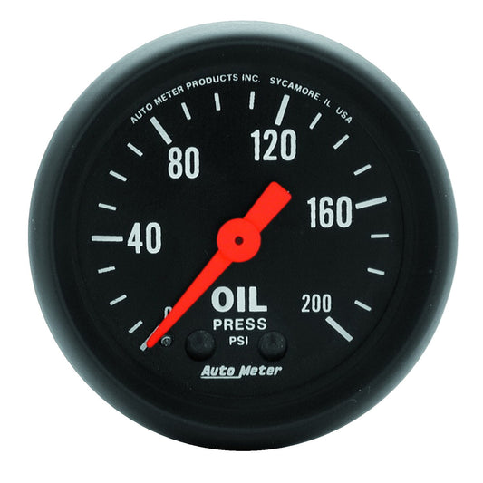 AutoMeter 2-1/16 in. OIL PRESSURE 0-200 PSI Z-SERIES 2605