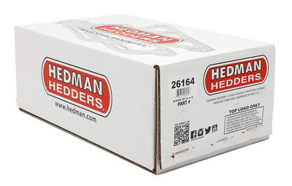 Hedman Hedders BLOCK HUGGER HEADERS; PONTIAC 326-455; 1-5/8 IN. TO 1-3/4 IN. STEPPED TUBES; HTC CERAMIC COATED 26164