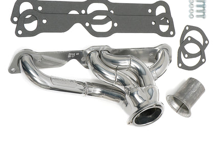 Hedman Hedders BLOCK HUGGER HEADERS; PONTIAC 326-455; 1-5/8 IN. TO 1-3/4 IN. STEPPED TUBES; HTC CERAMIC COATED 26164