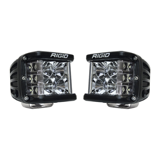 RIGID Industries D-SS PRO Side Shooter Flood Optic Surface Mount Black Housing Pair 262113