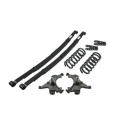 BELLTECH 786 LOWERING KITS Front And Rear Complete Kit W/O Shocks 1992-1998 Chevrolet Suburban (2WD inc 3/4 Ton 6 Lug) 3 in. F/4 in. R drop W/O Shocks