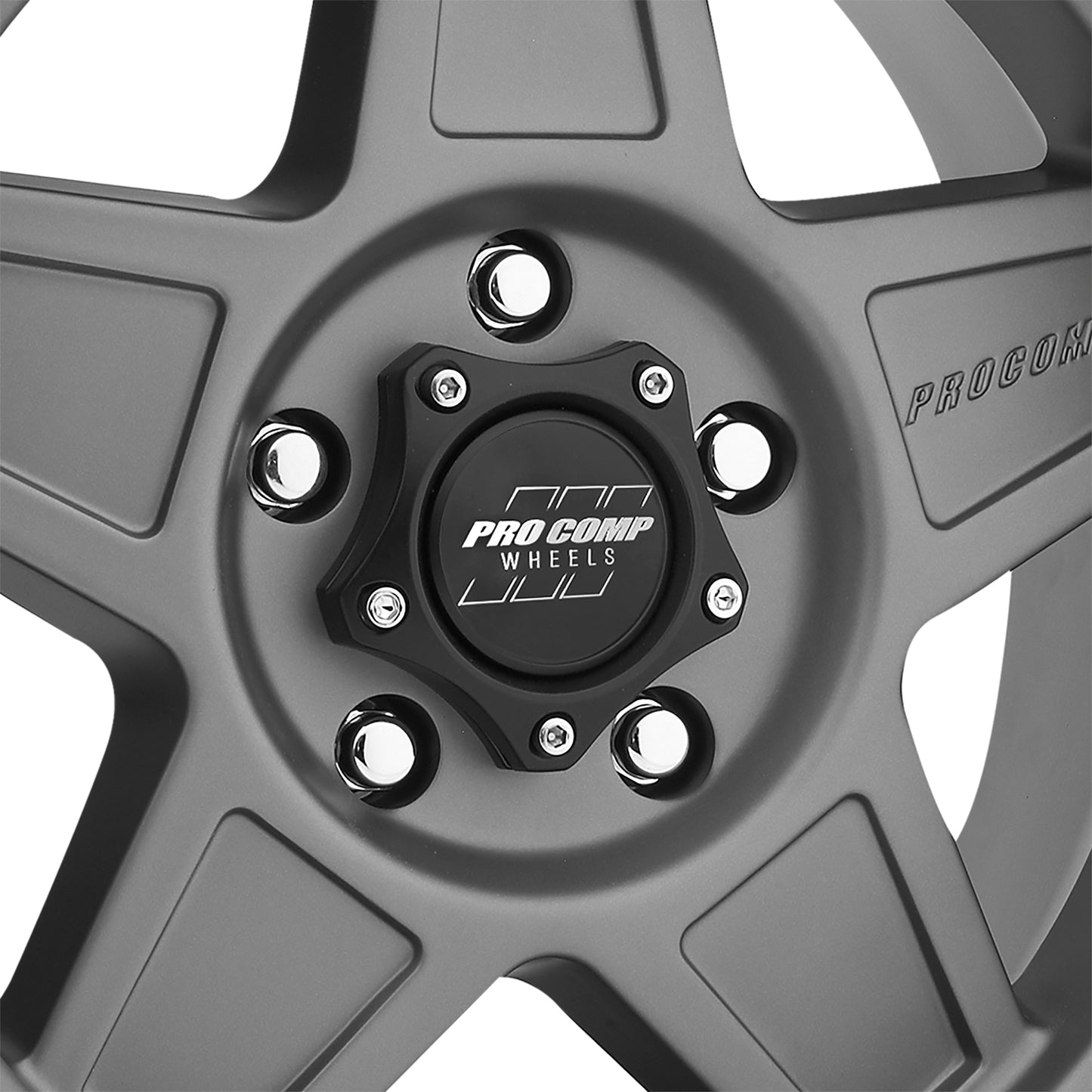 Pro Comp Wheels Predator Matte Graphite 17x8.5 5x5 4.75BS Offset 0mm Cap P/N 503432700 2635-78573