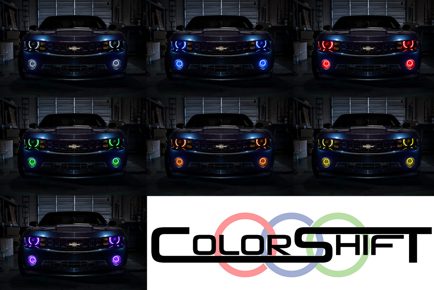 Oracle Lighting 2641-333 - Chevrolet Camaro RS 2010-2013 ORACLE ColorSHIFT Halo Kit