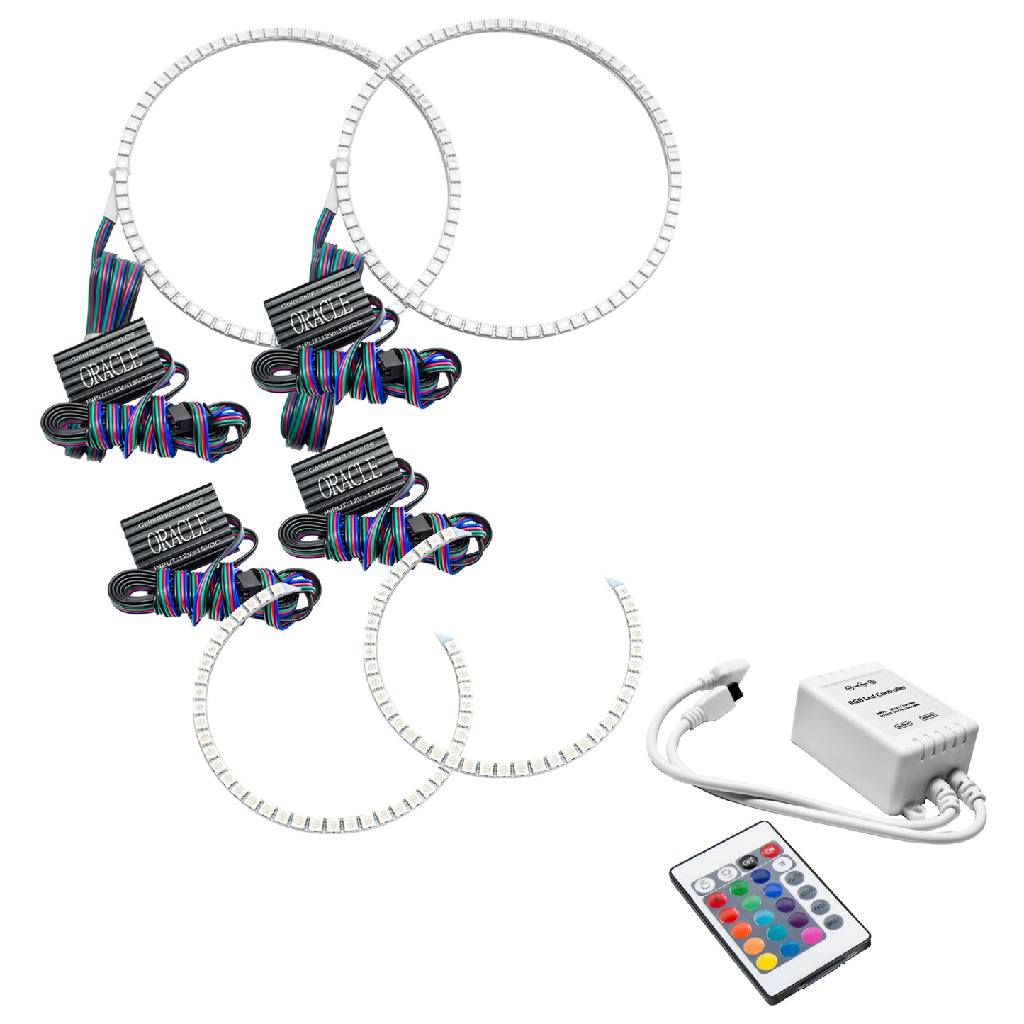 Oracle Lighting 2646-504 - Dodge Durango 2011-2013 ORACLE ColorSHIFT Halo Kit