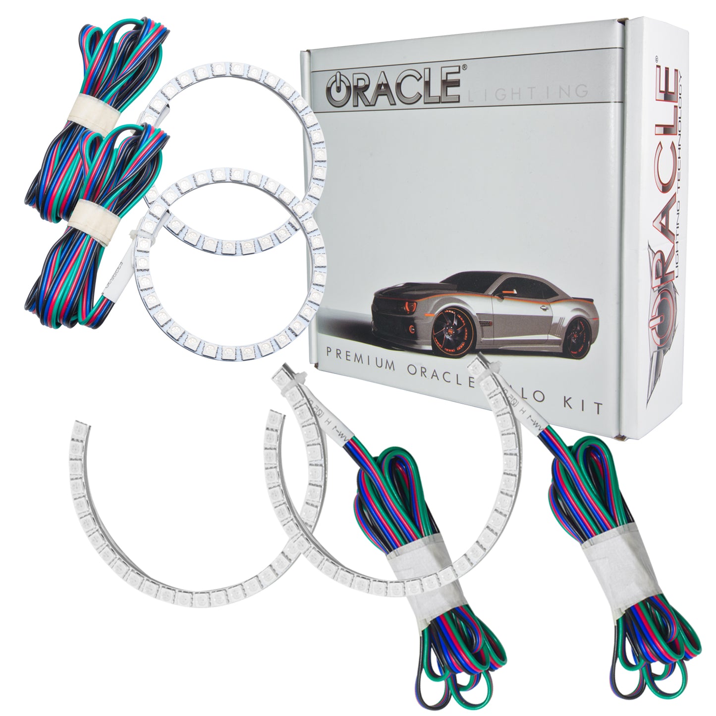 Oracle Lighting 2663-333 - Jaguar XF 2008-2010 ORACLE ColorSHIFT Halo Kit