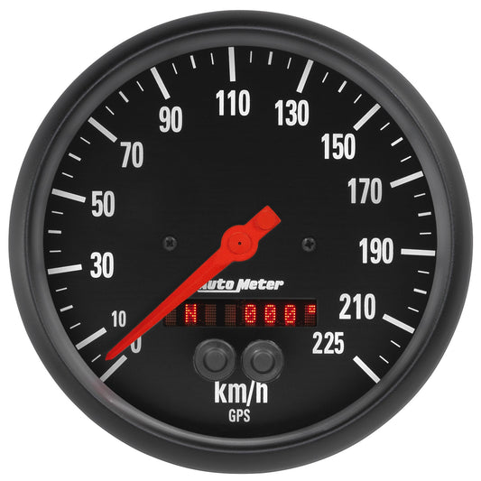 AutoMeter 5 in. SPEEDO 225 km/h GPS Z-SERIES 2684-M