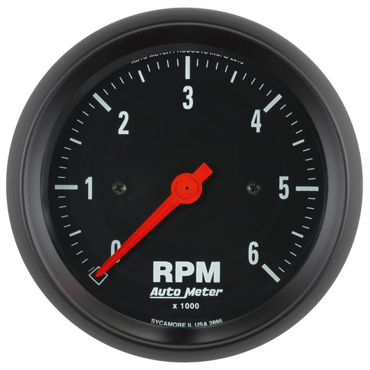 AutoMeter 3-3/8 in. IN-DASH TACHOMETER 0-6000 RPM Z-SERIES 2695