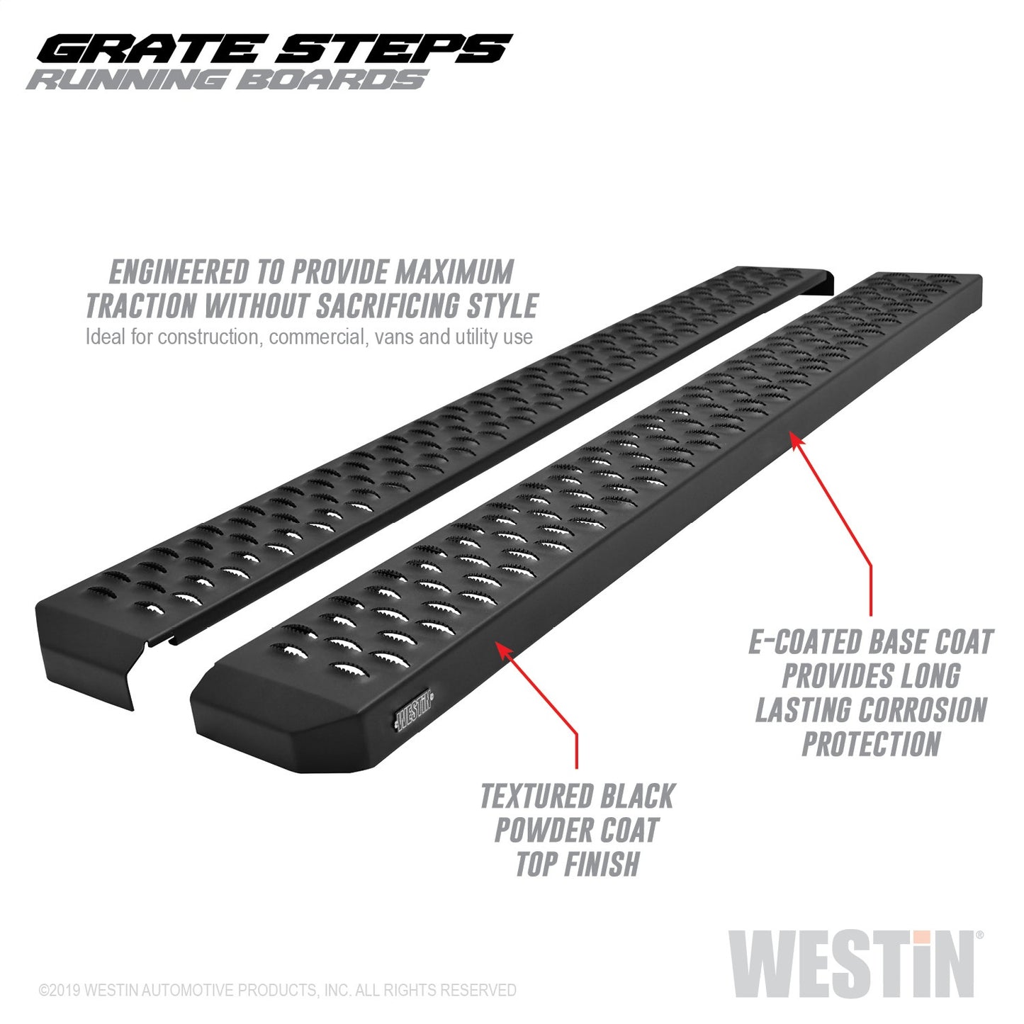 WESTIN Grate Steps Running Boards 27-74705