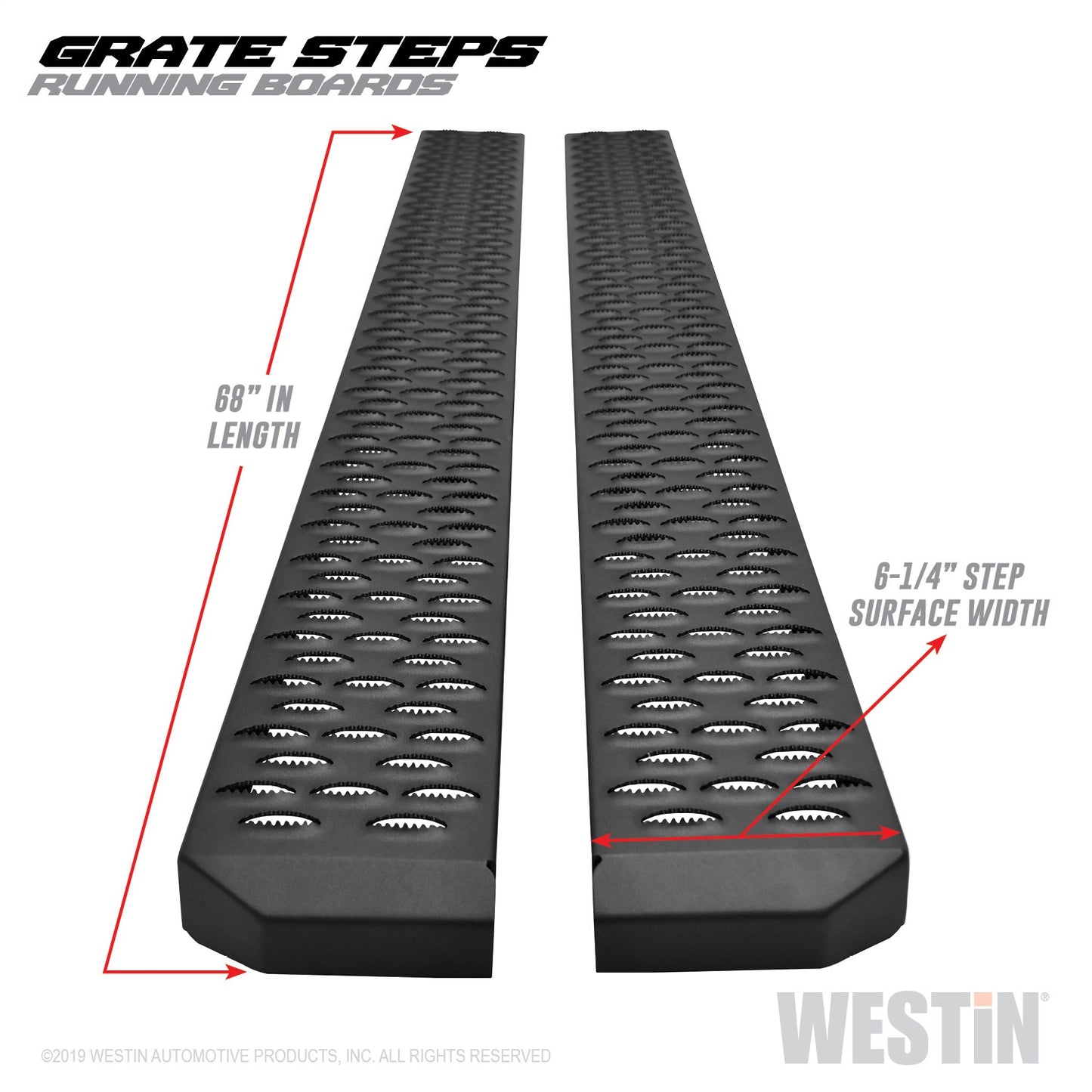 WESTIN Grate Steps Running Boards 27-74715