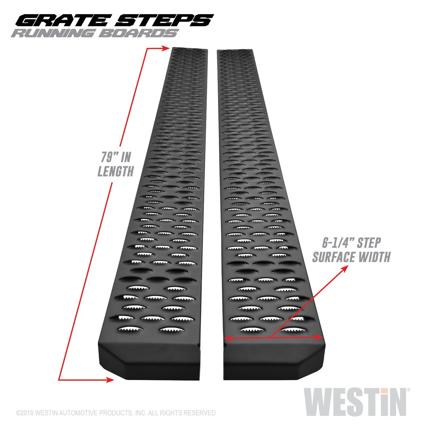 WESTIN Grate Steps Running Boards 27-74735
