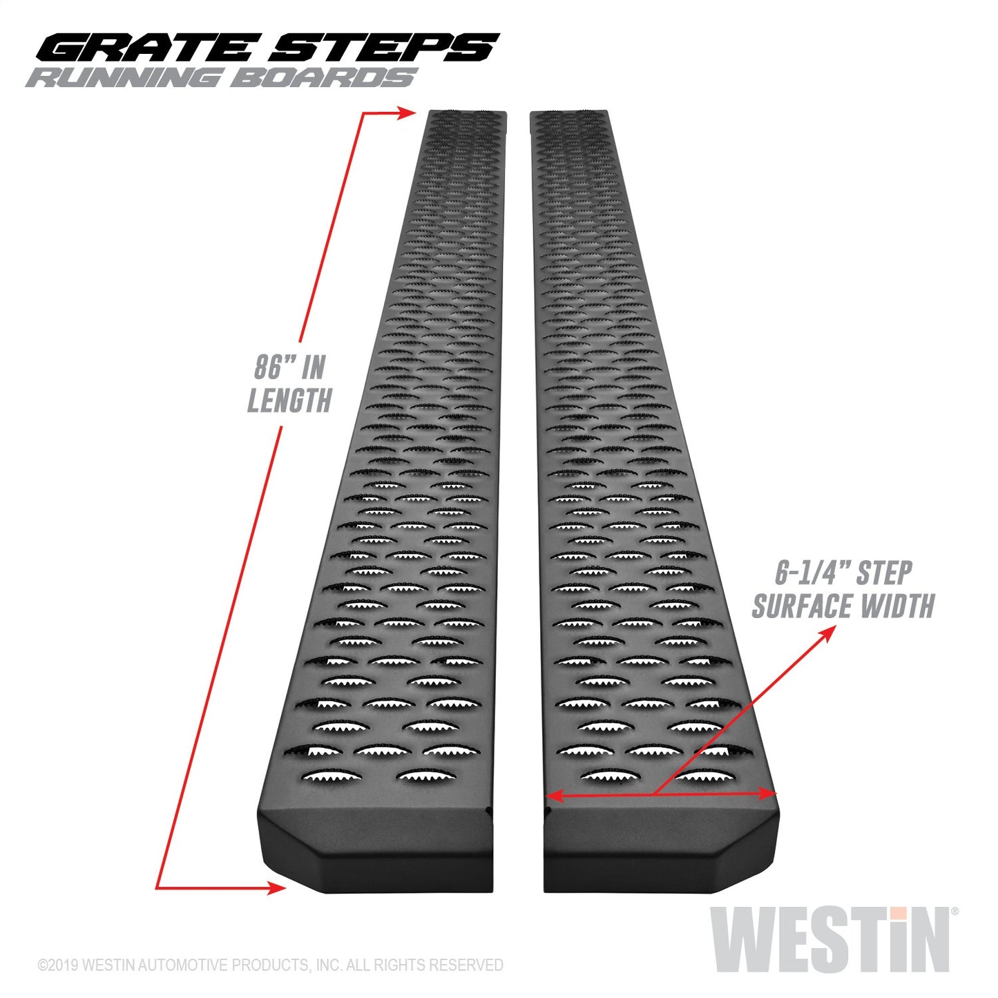 WESTIN Grate Steps Running Boards 27-74755