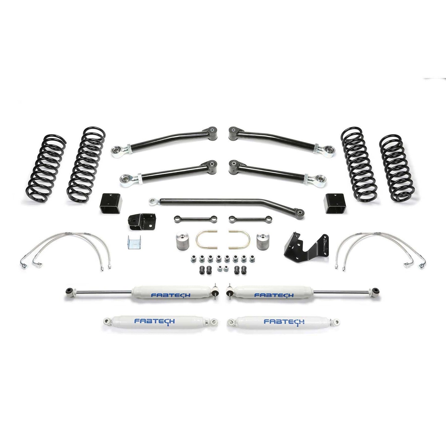 Fabtech 3" TRAIL II W/ PERF SHOCKS 2007-18 JEEP JK 2-DOOR K4051