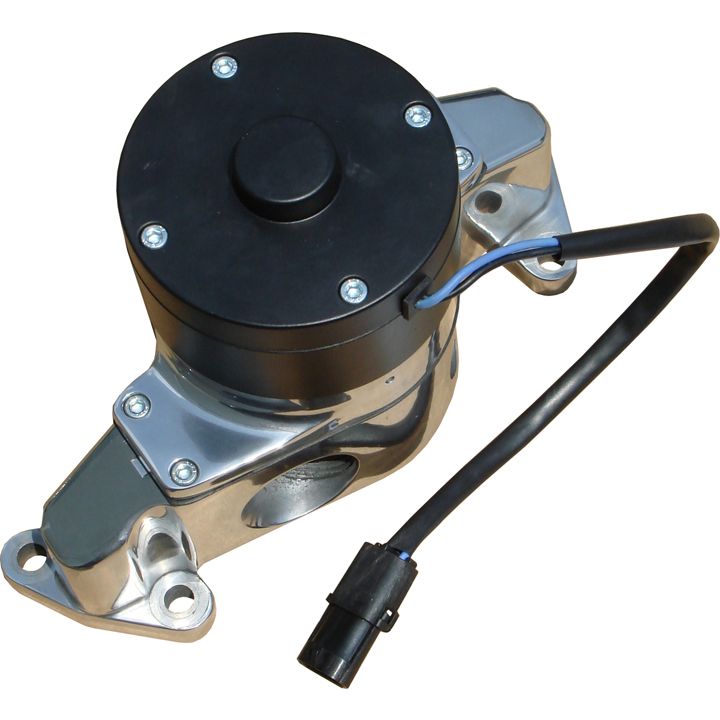 Proform Electric Engine Water Pump; Aluminum; Polished Finish; Fits SB Ford Engines 68220P