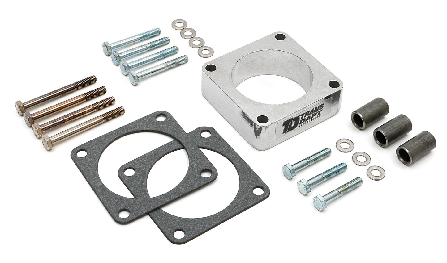 Trans-Dapt Performance Smooth-Bore Cast Aluminum Mpfi Spacer For 1991-06 Jeep Xj/Yj Cherokee With 4.0L; 91-99 Xj/Yj Wrangler With 2.5L 2772