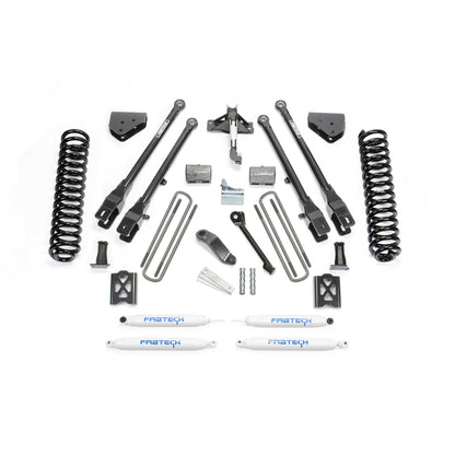 Fabtech 6" 4LINK SYS W/COILS & PERF SHKS 05-07 FORD F350 4WD K20132