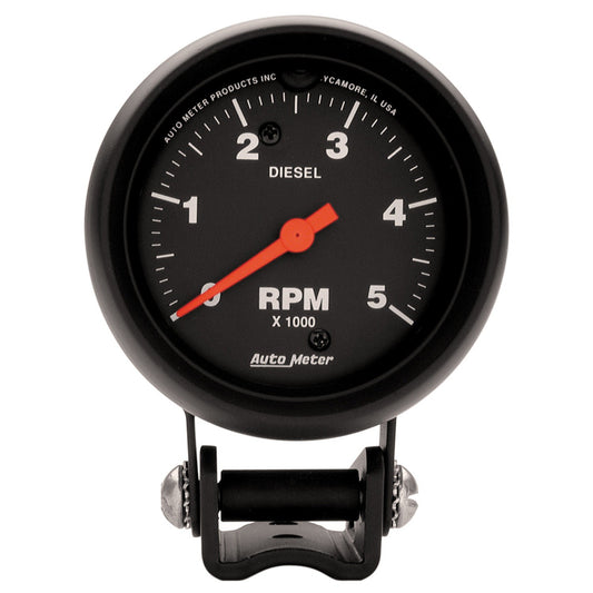 AutoMeter 2-5/8 in. PEDESTAL TACHOMETER 0-5000 RPM Z-SERIES 2888