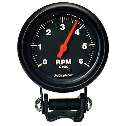 AutoMeter 2-5/8 in. PEDESTAL TACHOMETER 0-6000 RPM Z-SERIES 2891