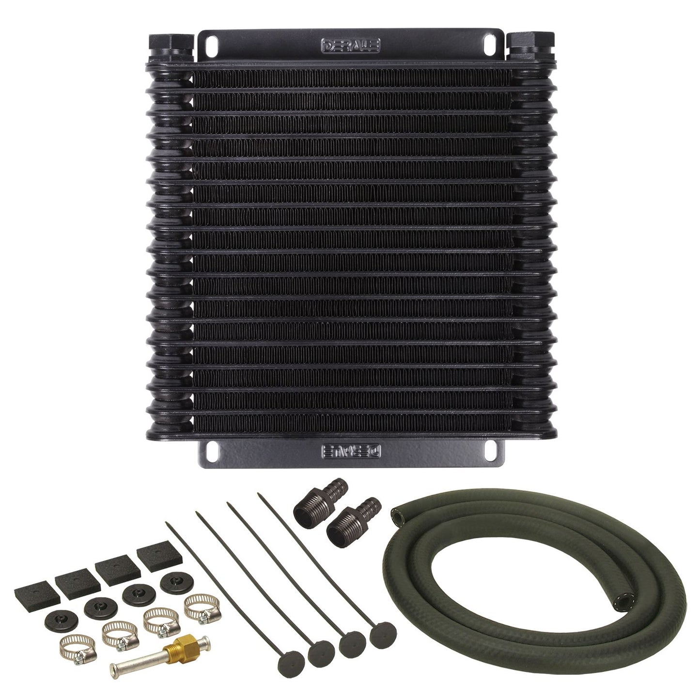 Derale 17 Row Series 9000 Plate & Fin Transmission Cooler Kit, 1/2" NPT 13614