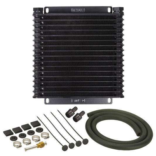 Derale 17 Row Series 9000 Plate & Fin Transmission Cooler Kit, 1/2" NPT 13614