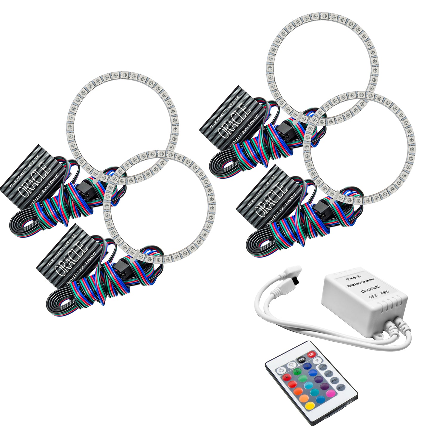 Oracle Lighting 2966-504 - Aston Martin Vanquish 2005-2010 ORACLE ColorSHIFT Halo Kit