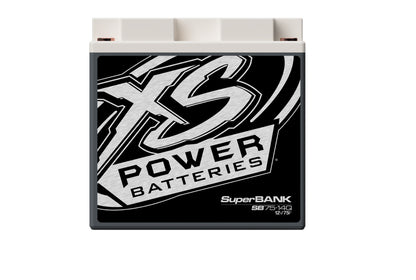 XS Power Batteries 12V Powersports Super Bank Capacitor Modules - M6 Terminal Bolts Included 1500 Max Amps SB75-14Q