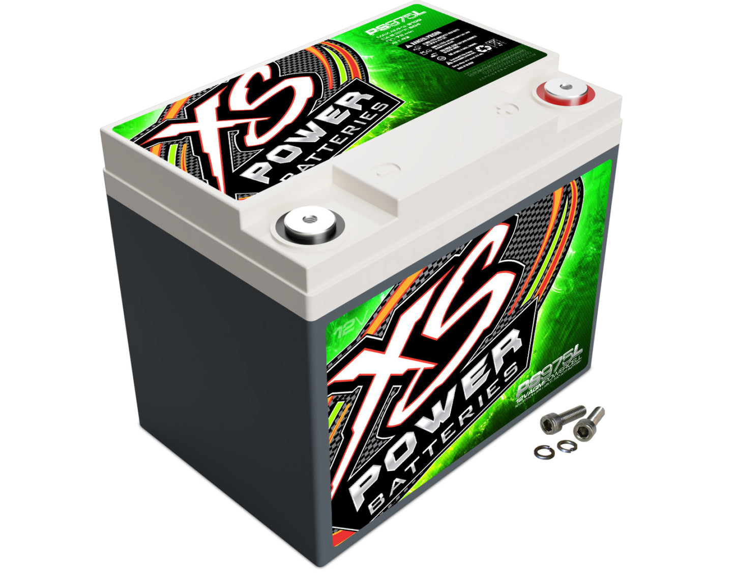 XS Power Batteries 12V AGM Powersports Series Batteries - M6 Terminal Bolts Included 2100 Max Amps PS975L