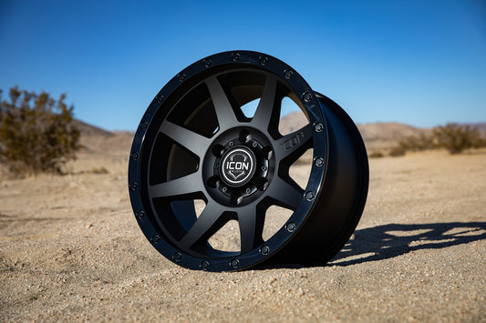 ICON Alloys Rebound Double Black 18 X 9 / 5 X 150 25mm Offset 6" BS 1818905560DB