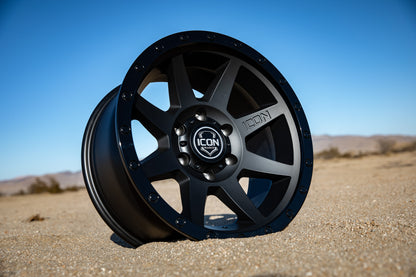 ICON Alloys Rebound Double Black 17 X 8.5 / 6 X 135 6mm Offset 5" BS 1817856350DB