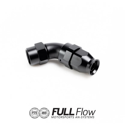 Nuke Performance Full Flow PTFE Hose End Fitting 90 Degree AN-8 810-09-108