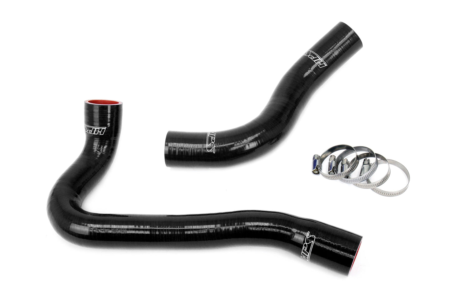 HPS Performance High Temp 3-ply Reinforced Silicone Replaces OEM Rubber Radiator Coolant Hoses 57-2030-BLK