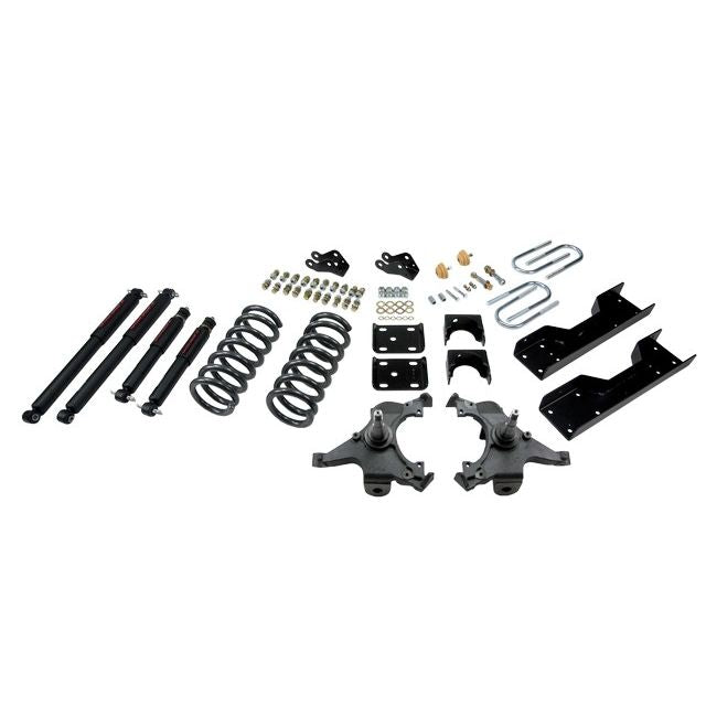 BELLTECH 701ND LOWERING KITS Front And Rear Complete Kit W/ Nitro Drop 2 Shocks 1990-1994 Chevrolet Silverado/Sierra C1500 (454 SS Only) 88-98 Chevrolet Silverado/Sierra C2500 (All ext 8 Lug) 4 in. or 5 in. F/6 in. R drop W/ Nitro Drop II Shocks