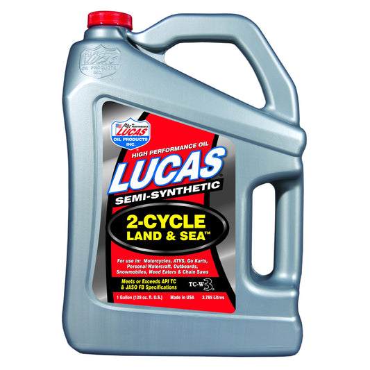 Lucas Oil Products Semi-Synthetic 2-Cycle Land and Sea Oil 10557