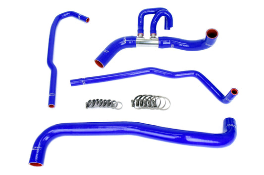 HPS Performance High Temp 3-ply Reinforced Silicone Replaces OEM Rubber Radiator Coolant Hoses 57-2090-BLUE